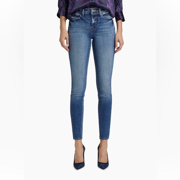L'AGENCE Marguerite High-Rise Skinny Jeans 26 Blue - Picture 13 of 15